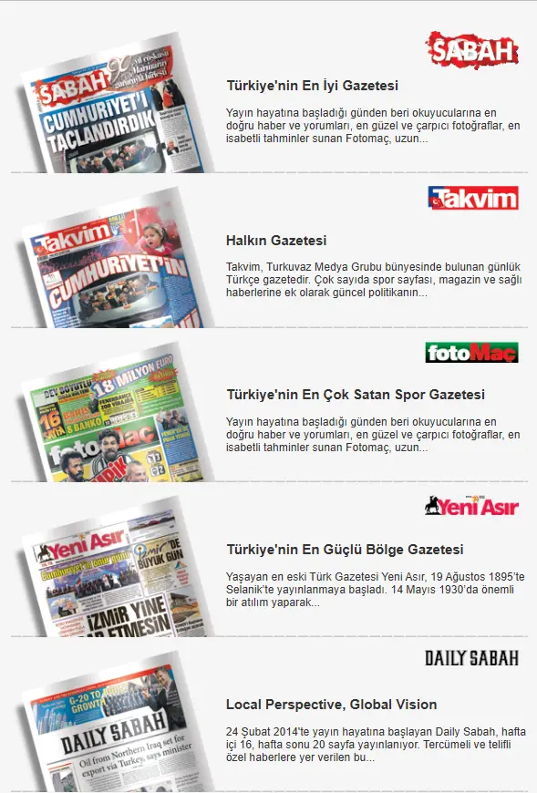 Sabah internet sitelerine reklam verme